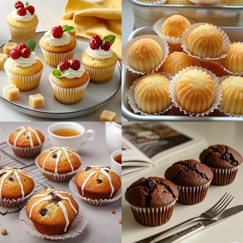 Prefer Green Non-stick 500 Count Standard White Cupcake Liners for Baking, Food-grade Cupcake Wrapper, Greaseproof Parchment Muffin Liners,Baking Cups for Cupcakes, Muffins, Nuts - Image 4